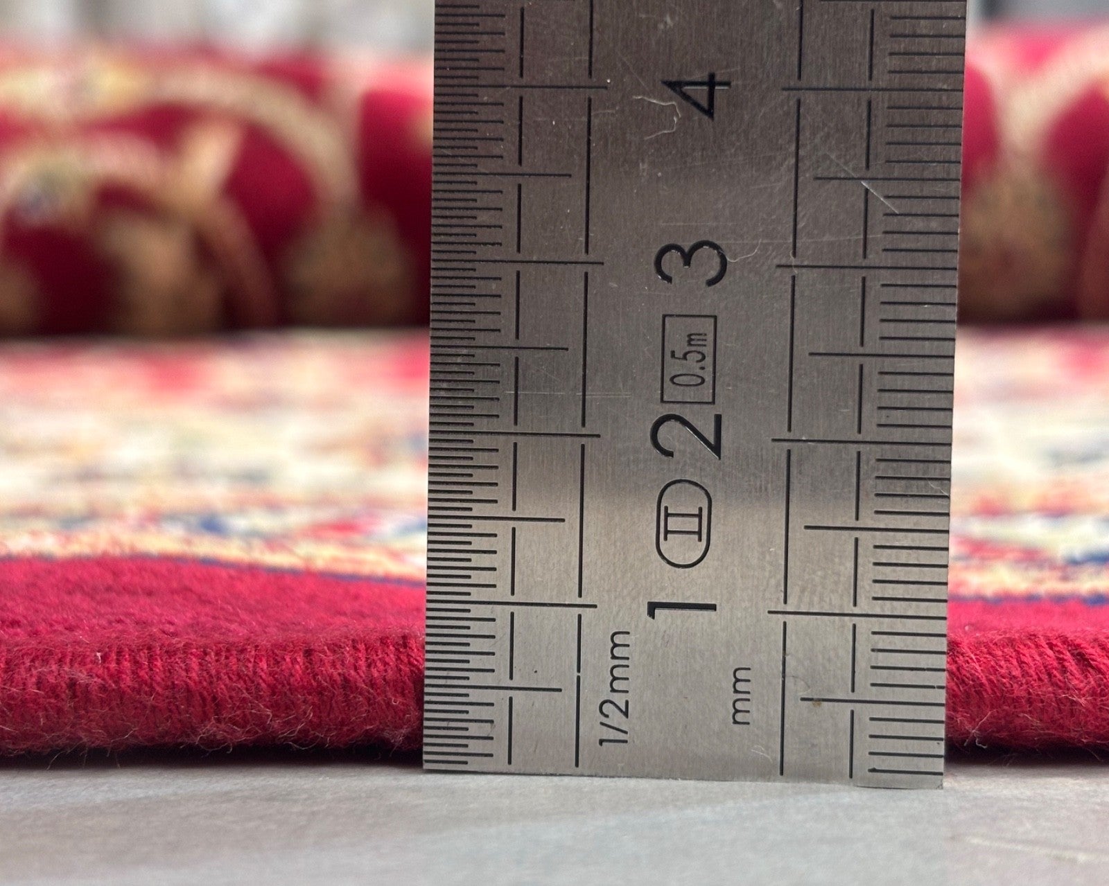 Orientteppich Kashmir Design 150x210 cm Viskose Seidenglanz Rot Beige M72R