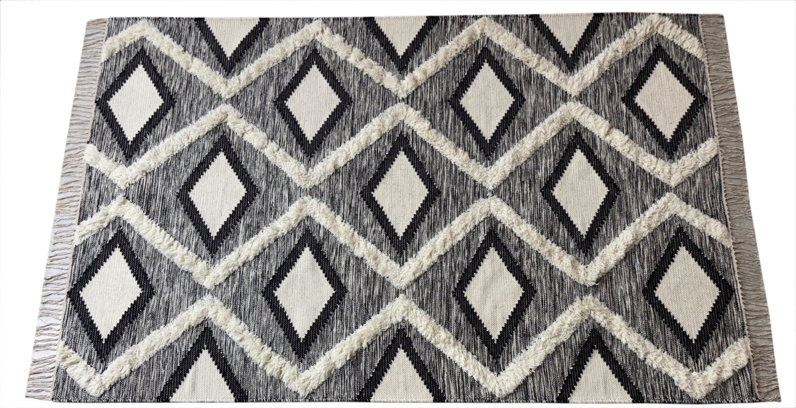 Tappeto Kilim, lana tessuta a mano, beige, soggiorno/sala da pranzo, 155x240 cm