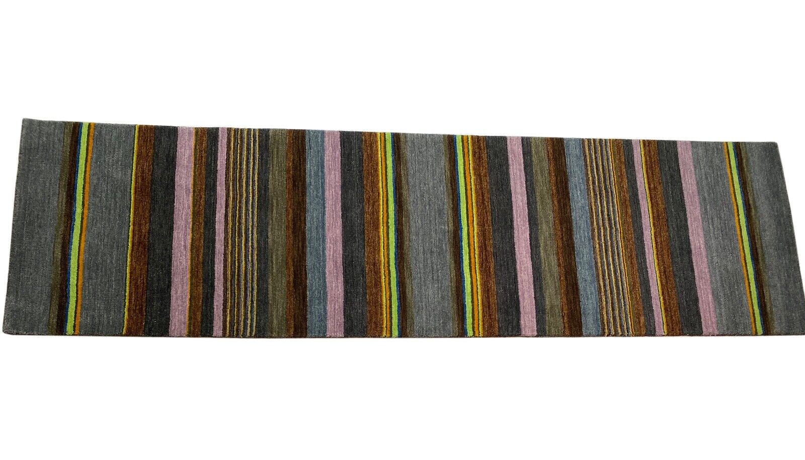 Läufer Gabbeh Teppich 100% Wolle Loom Handgefertigt 80X297 cm R423