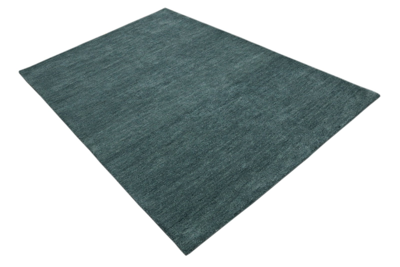 Gabbeh Teppich 100% Wolle Grau Uni Farbe 120x180 cm  Handgemacht PL11