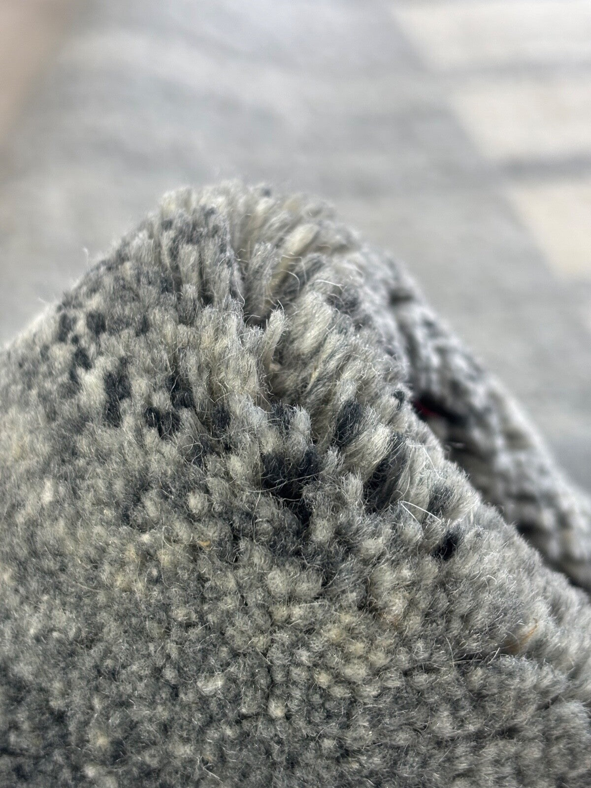 Indonepal Handgeknüpfter Wollteppich 170x240 cm – Naturfarben, Mix Grau - IN2022