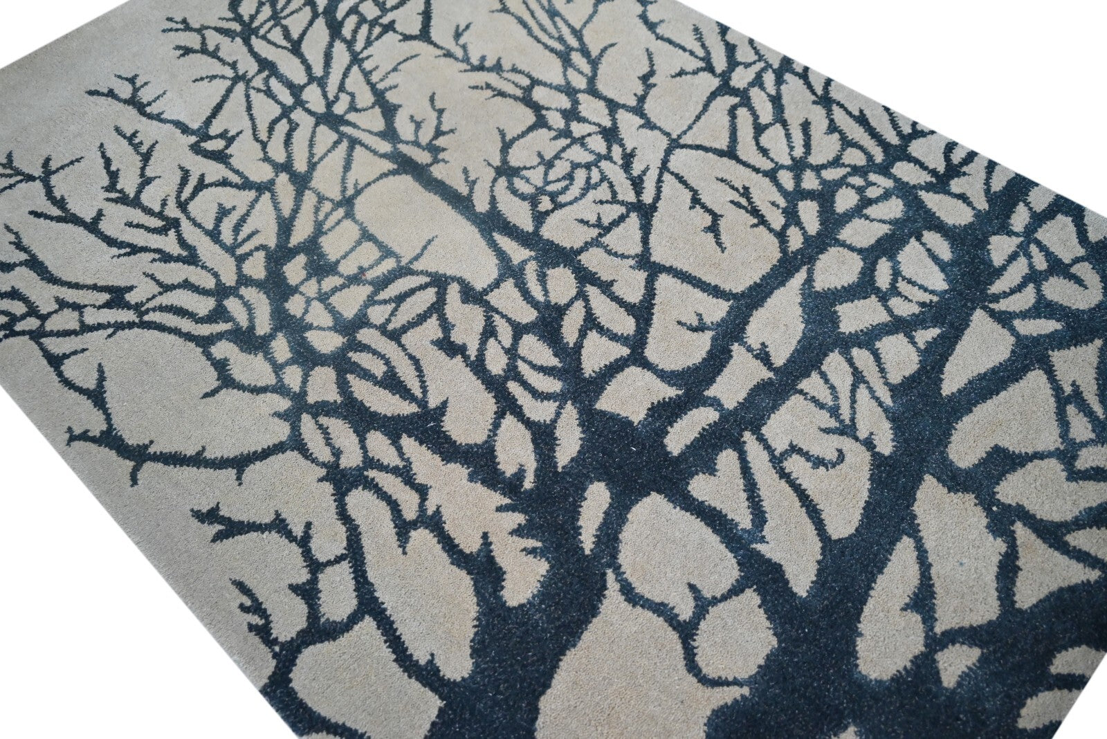 Handgetufteter Wolle teppich 120x180 Beige Modern Wohnzimmer SH240