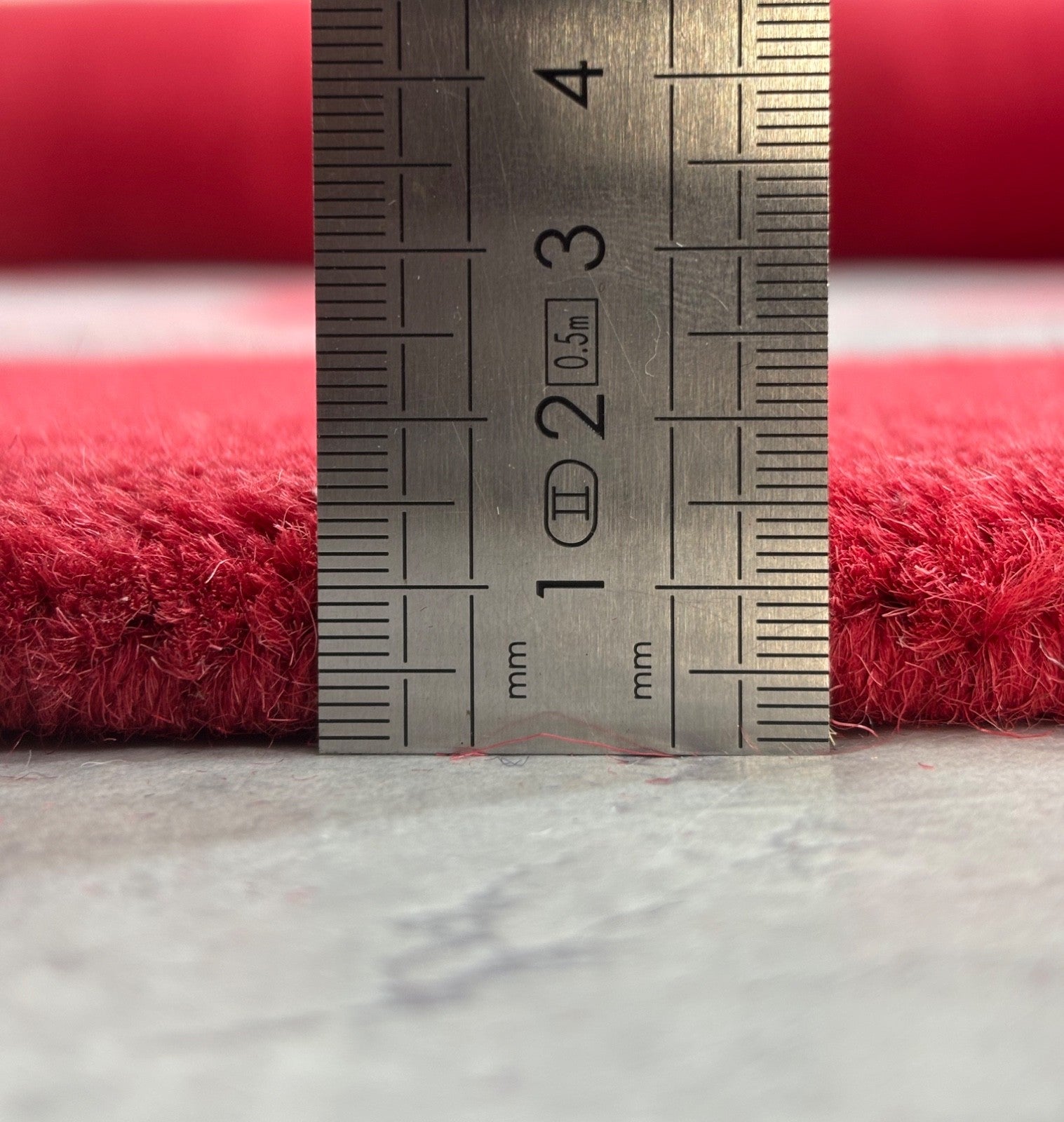 Rot Teppich 100% Wolle Modern Design Kreise 275x365 cm Handgetuftet  MA140