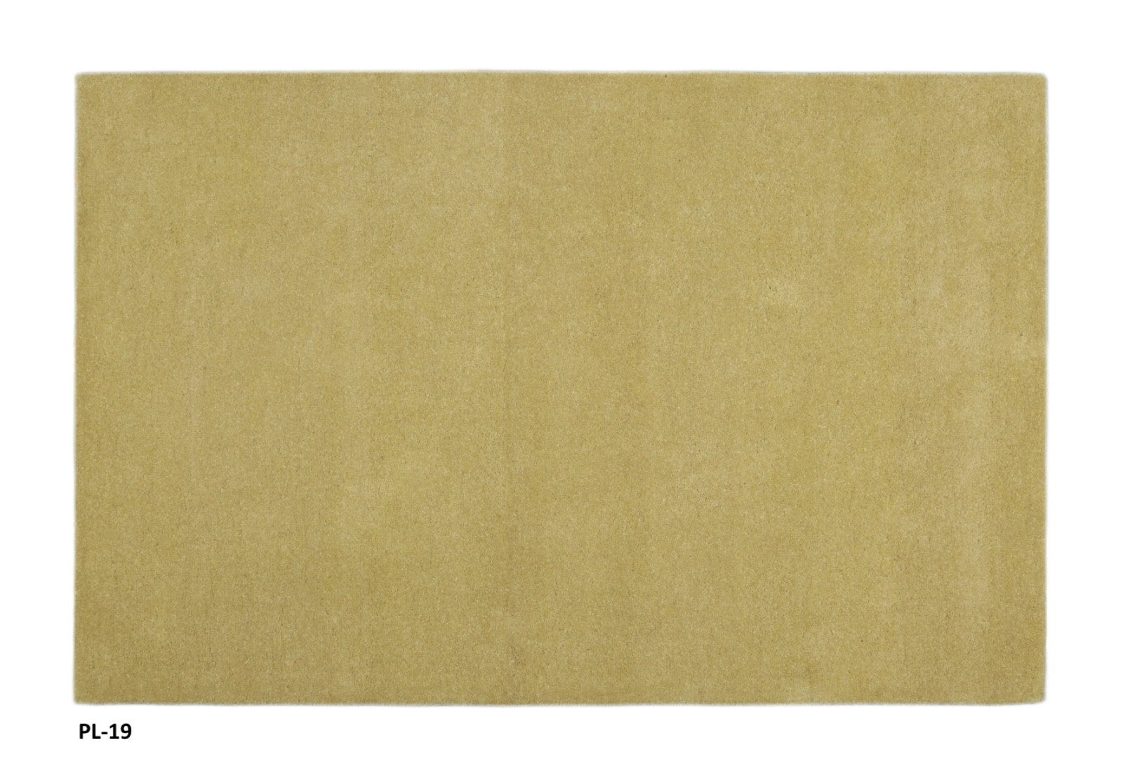 Gabbeh Teppich 100% Wolle Gelb Uni Farbe 120x180 cm  Handgemacht PL19