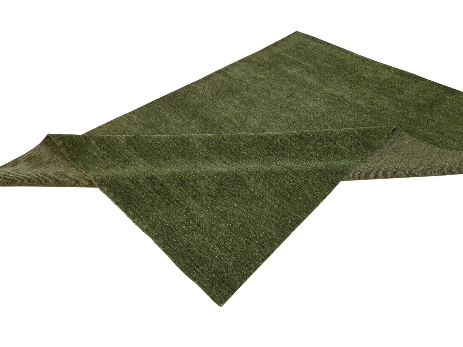 Orientteppich Gabbeh Teppich 100% Wolle Grün Handgewebt Loom Debbich