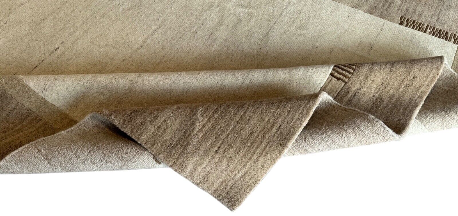 Teppich Handgeknüpft 250X350 cmBeige Braun  Wolle Orientteppich Indo Nepal 40 KG