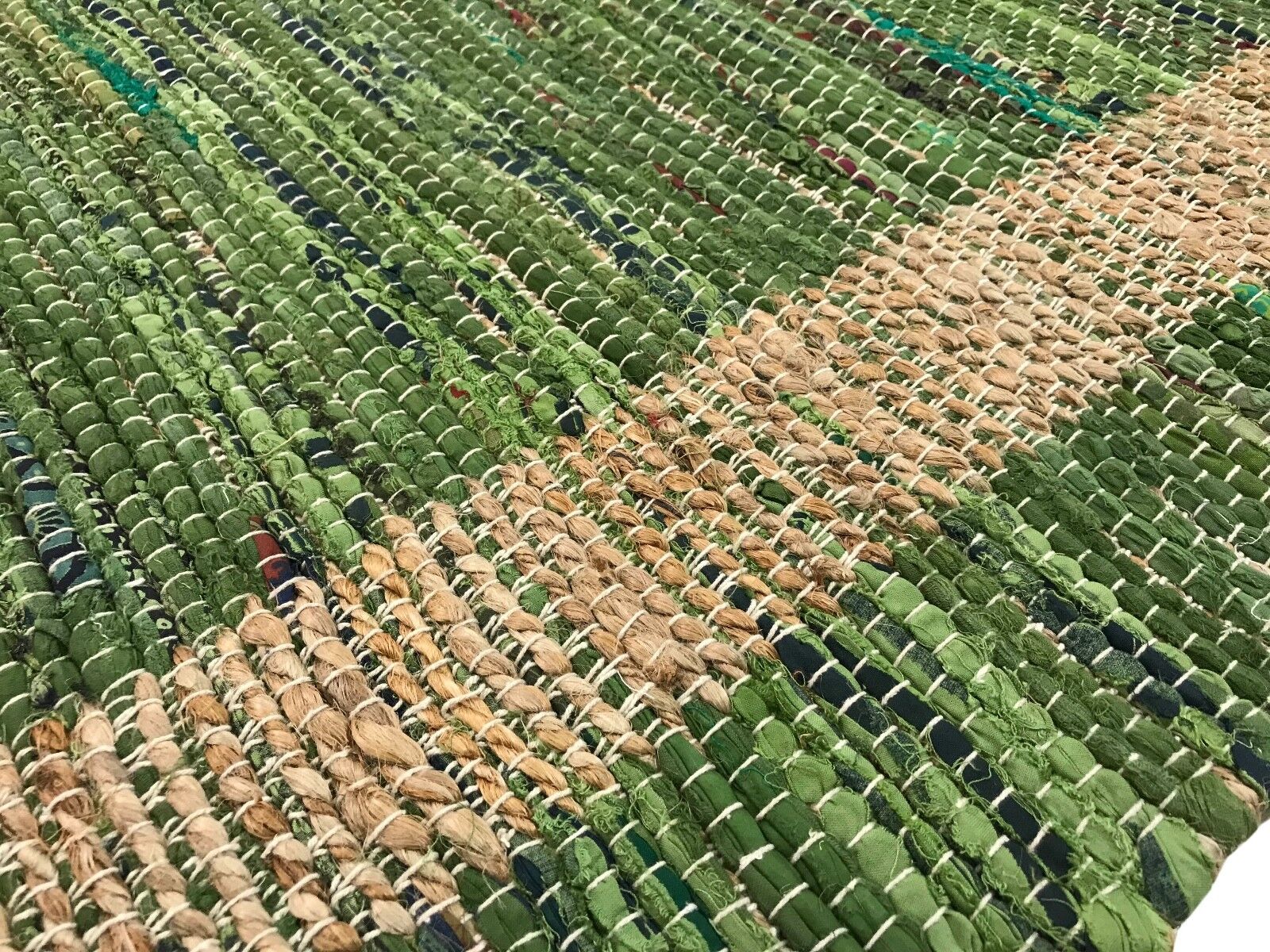 Beidseitig Nutzbar Chindi Kelim Durry Teppich Handgearbeiteter, 4 Größen Dhurrie