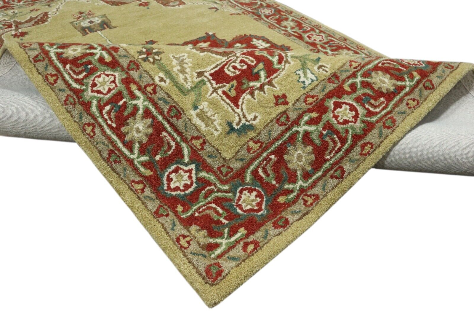 Mint Orient Teppich 100% Wolle 160X230 cm Handarbeit Handgetuftet T912