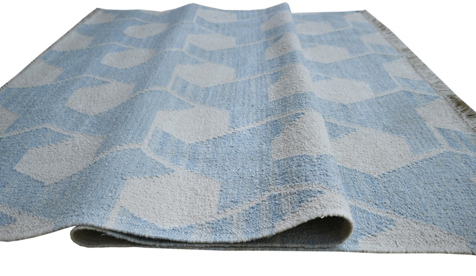 Bunter Wollteppich 120x180 cm Handgefertigt Modern Natur Teppich sh190