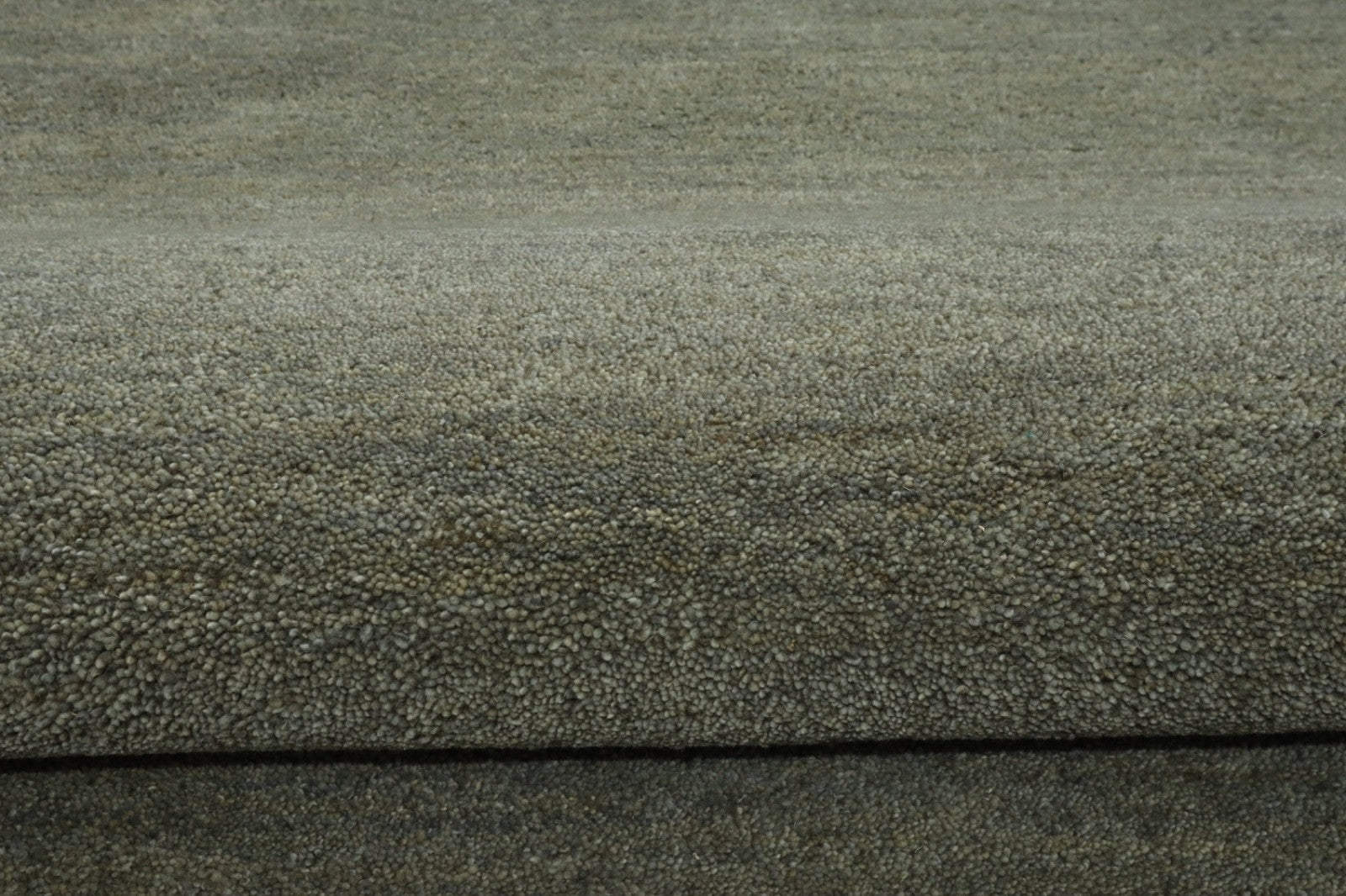 Tappeto Gabbeh, 100% lana, grigio tinta unita, 120x180 cm, fatto a mano, PL10