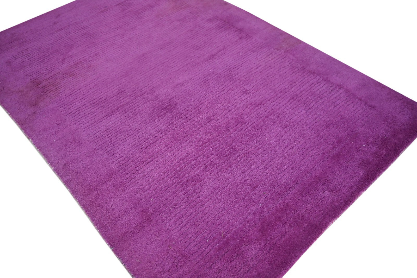 Handgetufteter Wolle teppich 120x180 Lila Modern Wohnzimmer SH238