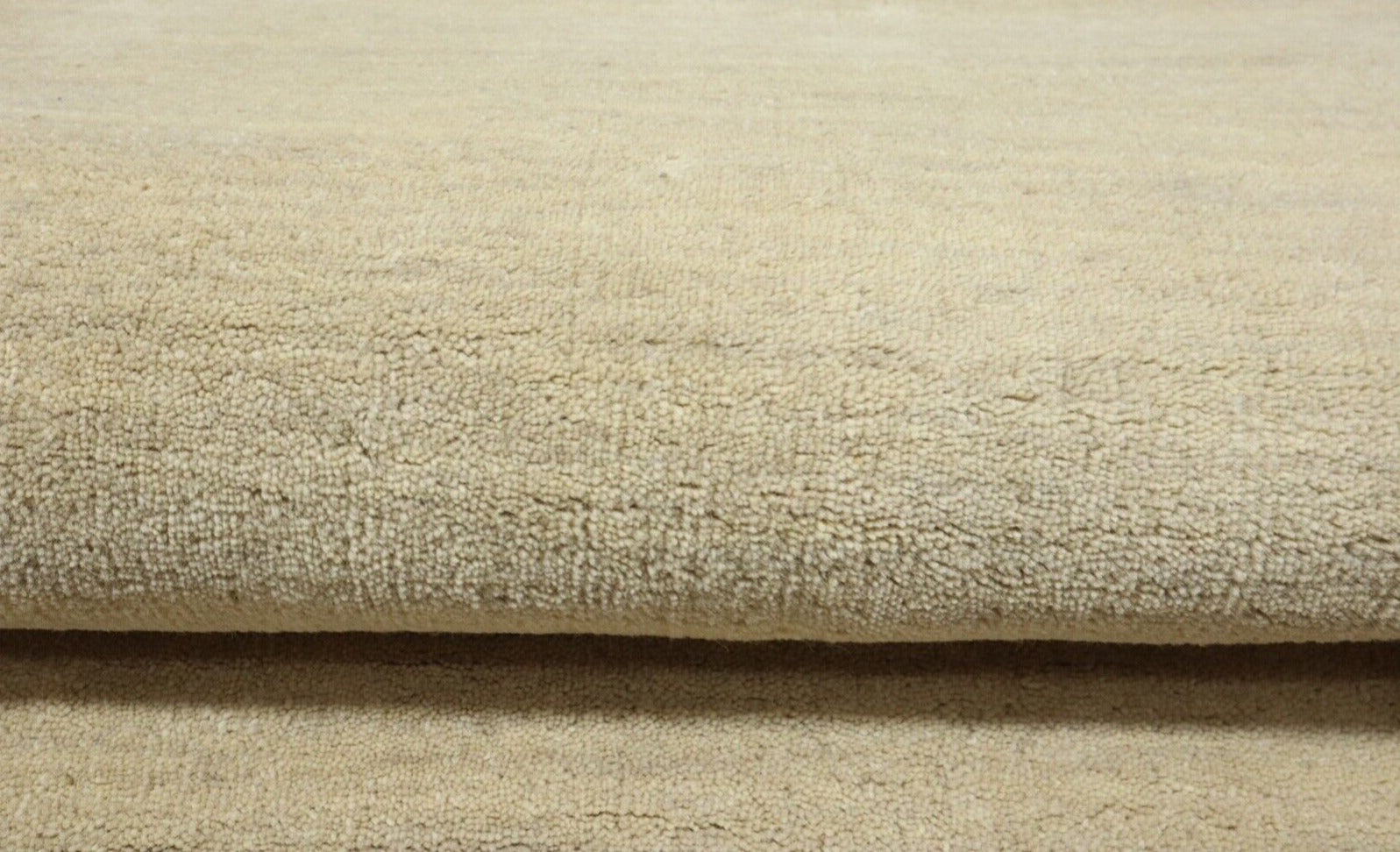 Gabbeh Teppich 100% Wolle 70X140 cm Handarbeit Beige Handgetuftet T1036