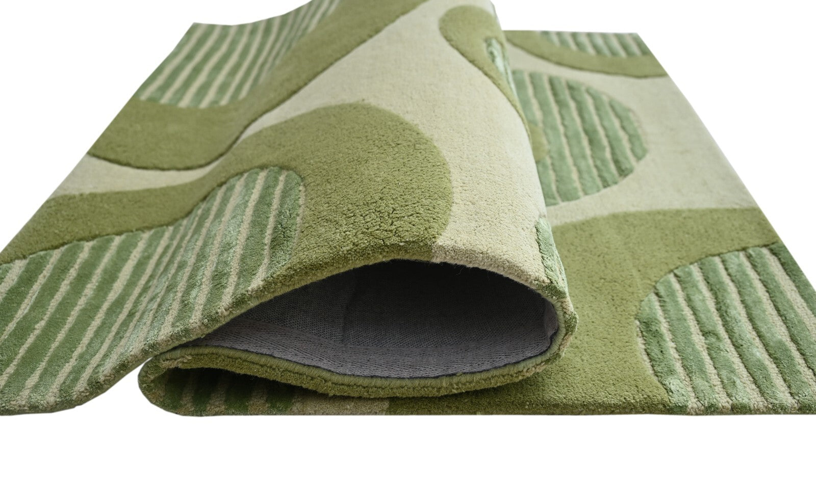 Handgetufteter Wolle Viskose teppich 120x180 hellgrün  Modern Wohnzimmer SH206