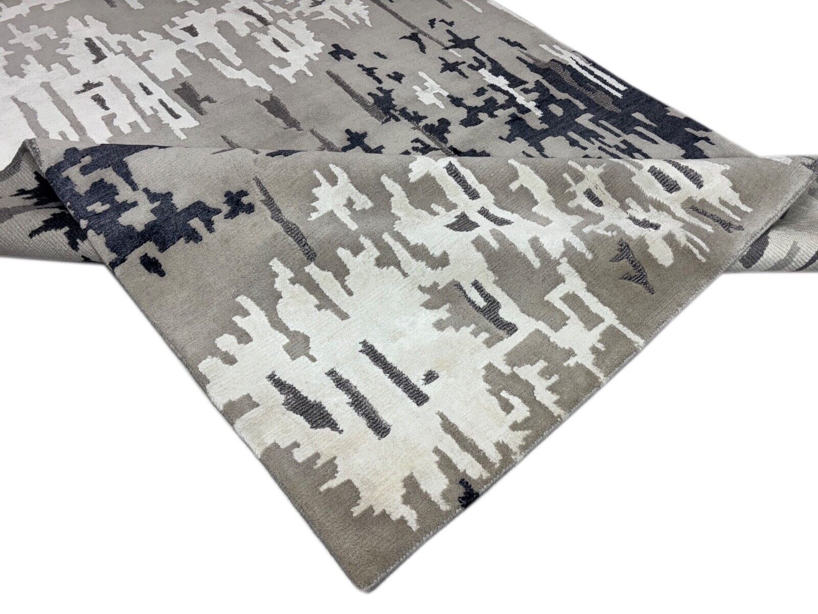 Handgeknüpft Nepal Teppich Einzigartiges Design Bambus seide Wolle 170X240 cm