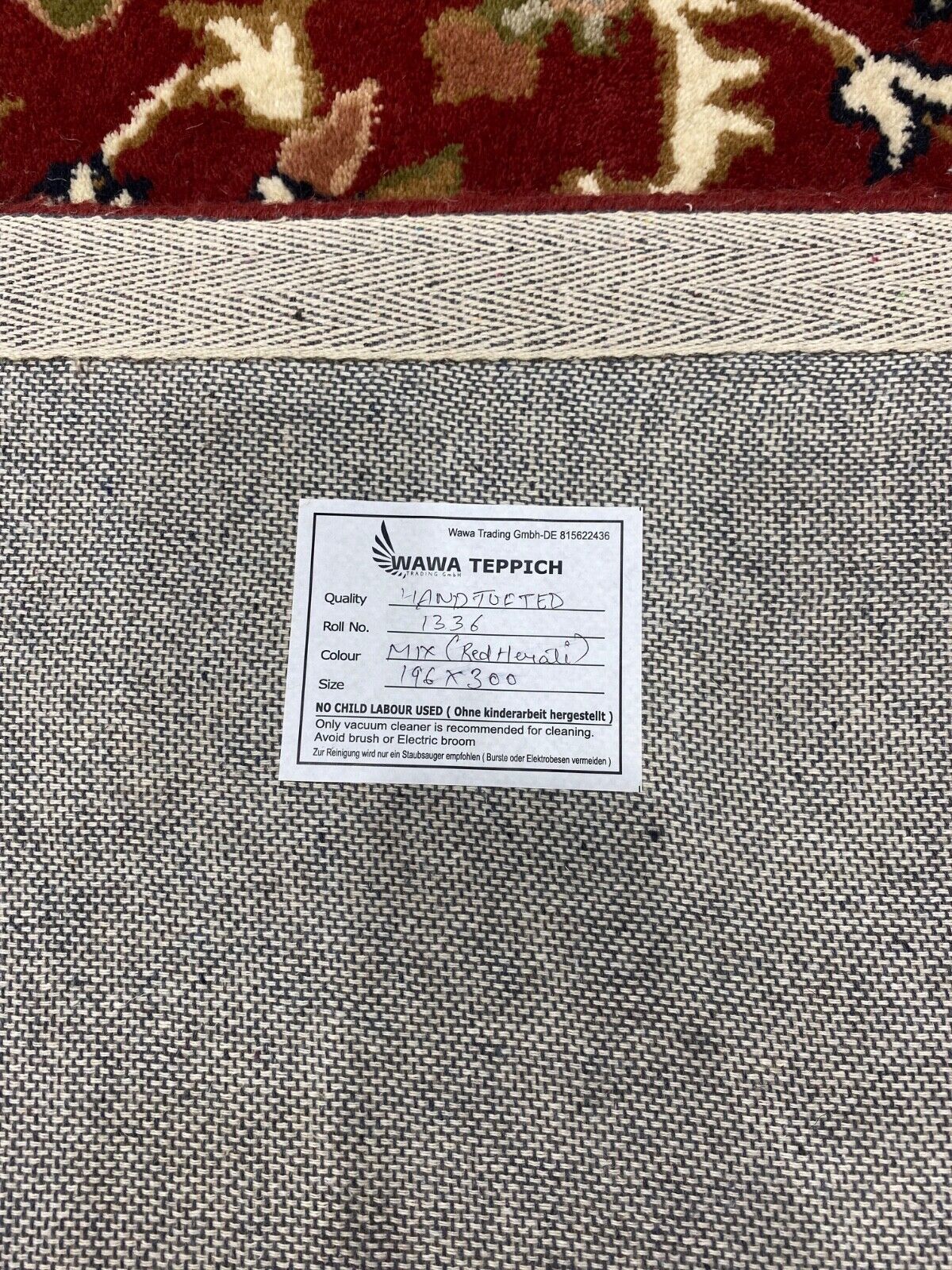 Orientteppich Herat 170x240 cm Rot Teppich 100% Wolle Handarbeit Handgetuftet