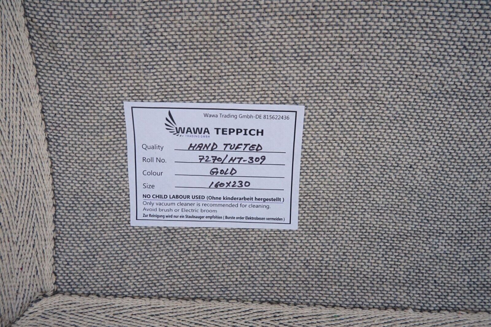 Gabbeh 多色米色 160x230 厘米地毯 100% 羊毛 手工簇绒 HT309