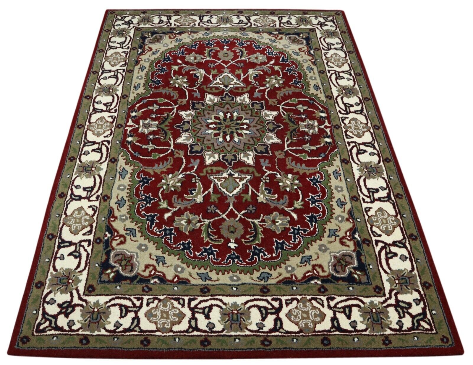 Red Oriental Rug 100% Wool 160X230 cm Handmade Hand-tufted T939