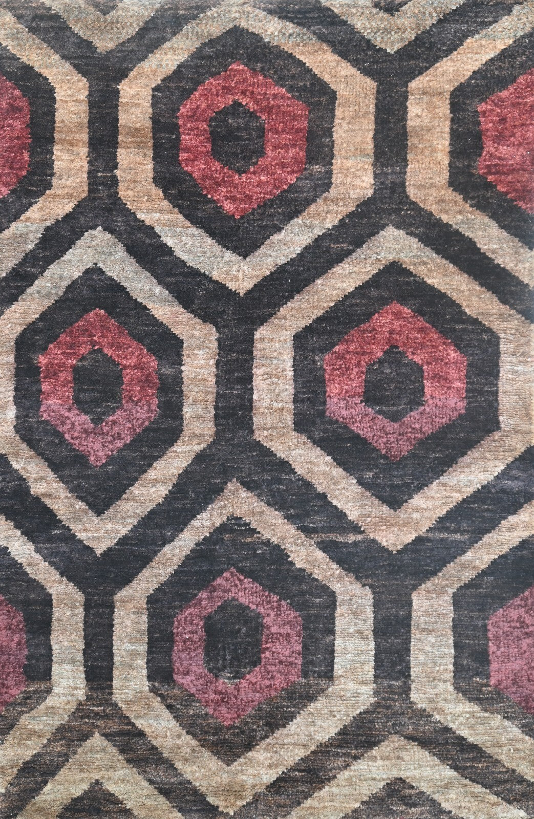 Modernes Handgeknüpfter Jute 120x180 Vintage multi Wohnzimmer Teppich SH183