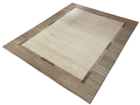 Teppich Handgeknüpft 250X350 cmBeige Braun  Wolle Orientteppich Indo Nepal 40 KG