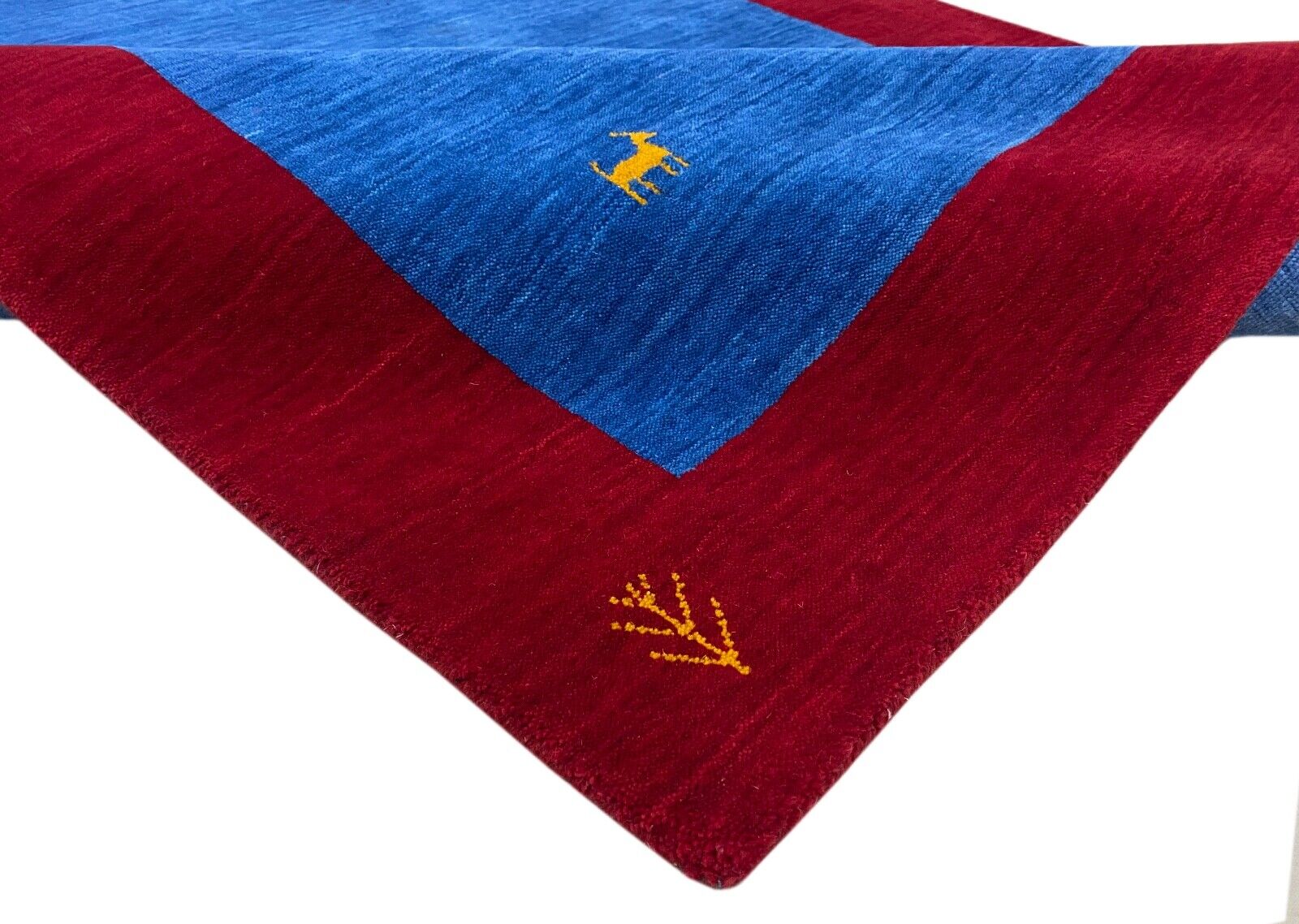 Turkio spalvos raudonas kilimas, 100 % vilna, Gabbeh, 120 x 180 cm, rankomis austas, namų dekoras, WR157 