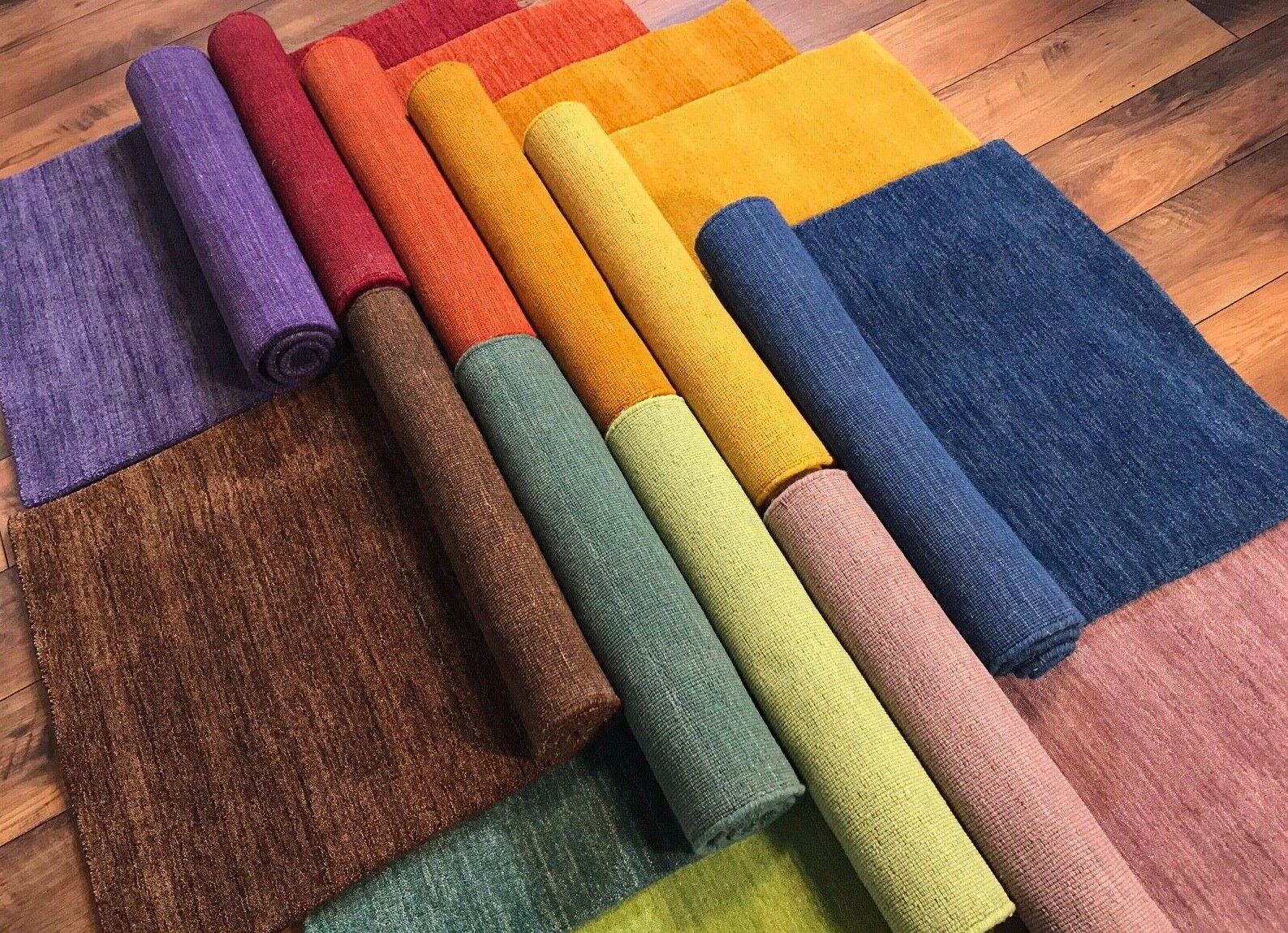 Orientteppich Handgewebt Gabbeh Teppich 100% Wolle Handloom Brücke Fussmatten