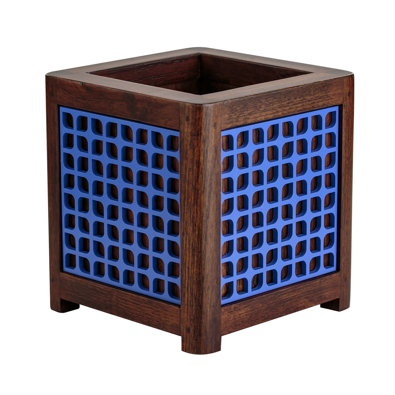 Teakholz Blumenkübel Pflanzkasten Blumentopf Holz Blumentrog Pflanztopf Übertopf