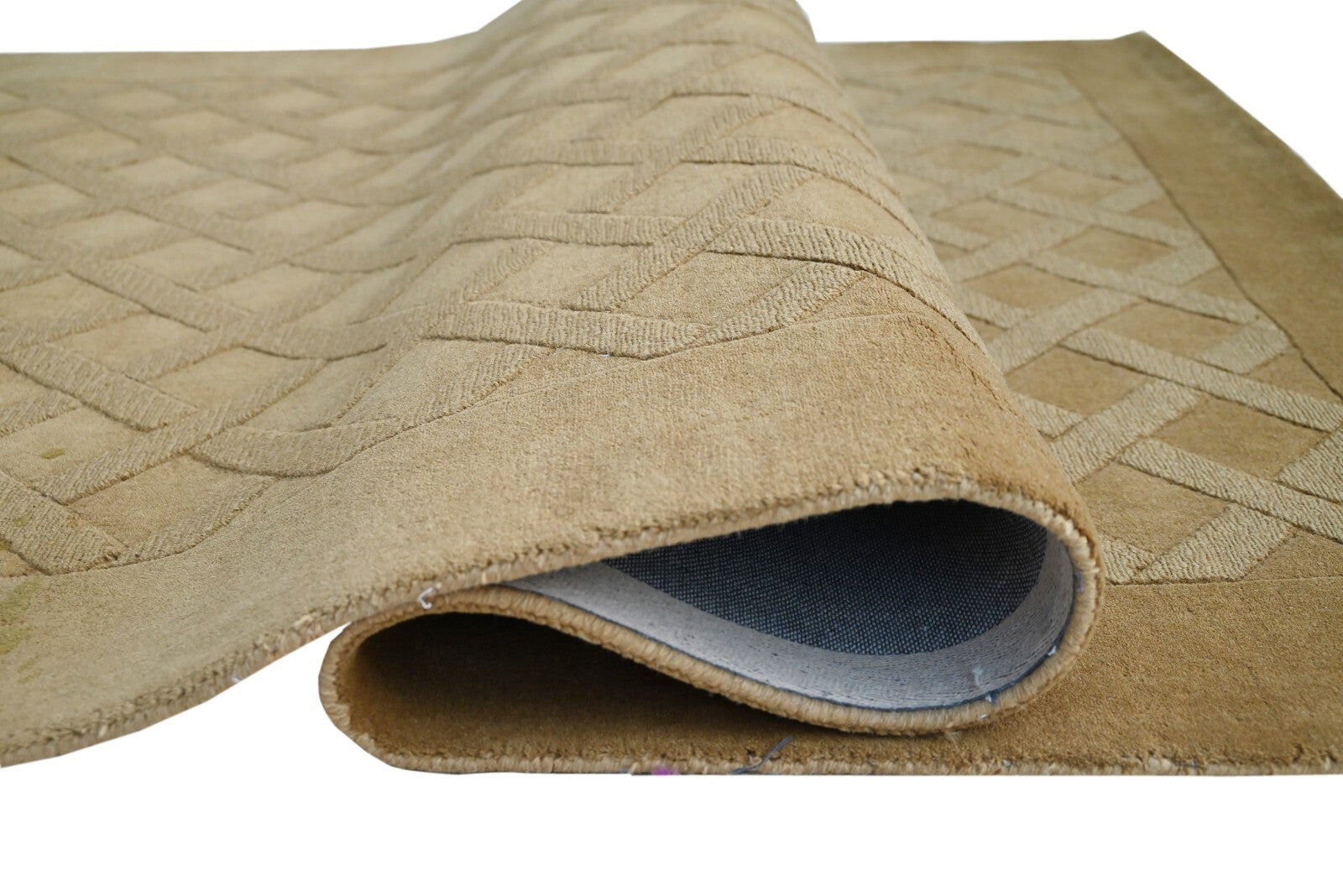 Handgetufteter Wolle teppich 150x240 Gold  Modern Wohnzimmer SH233