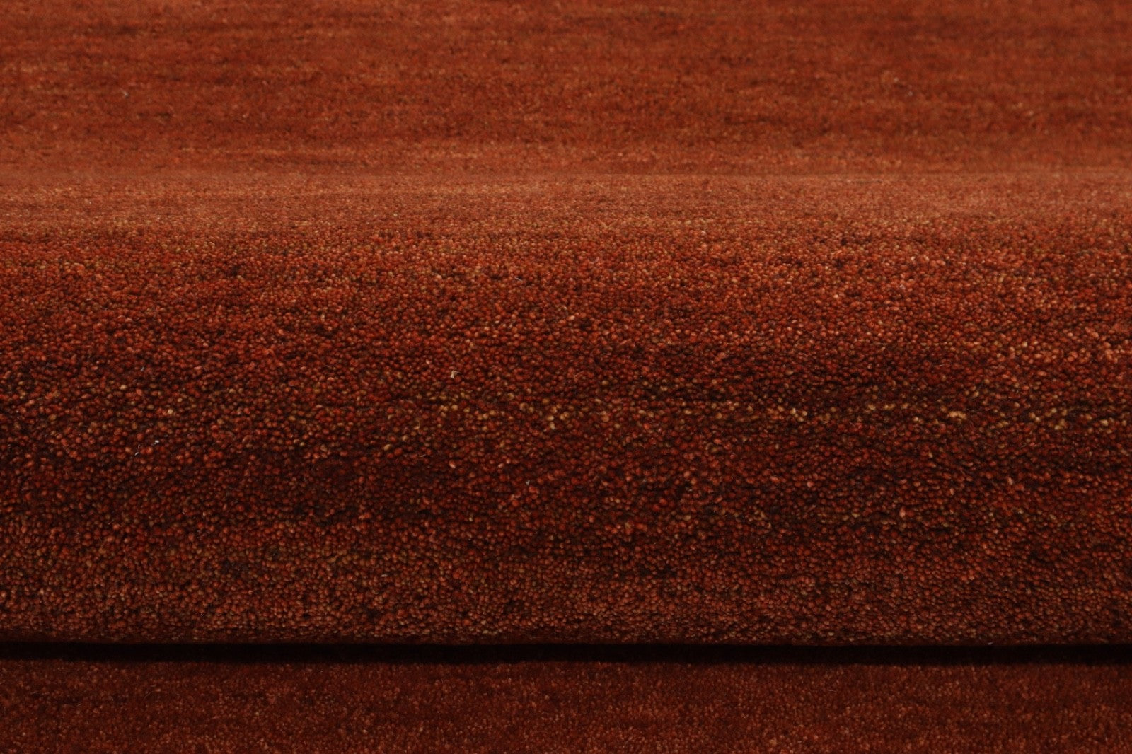 Gabbeh Teppich 100% Wolle Rot Uni Farbe 120x180 cm  Handgemacht PL2