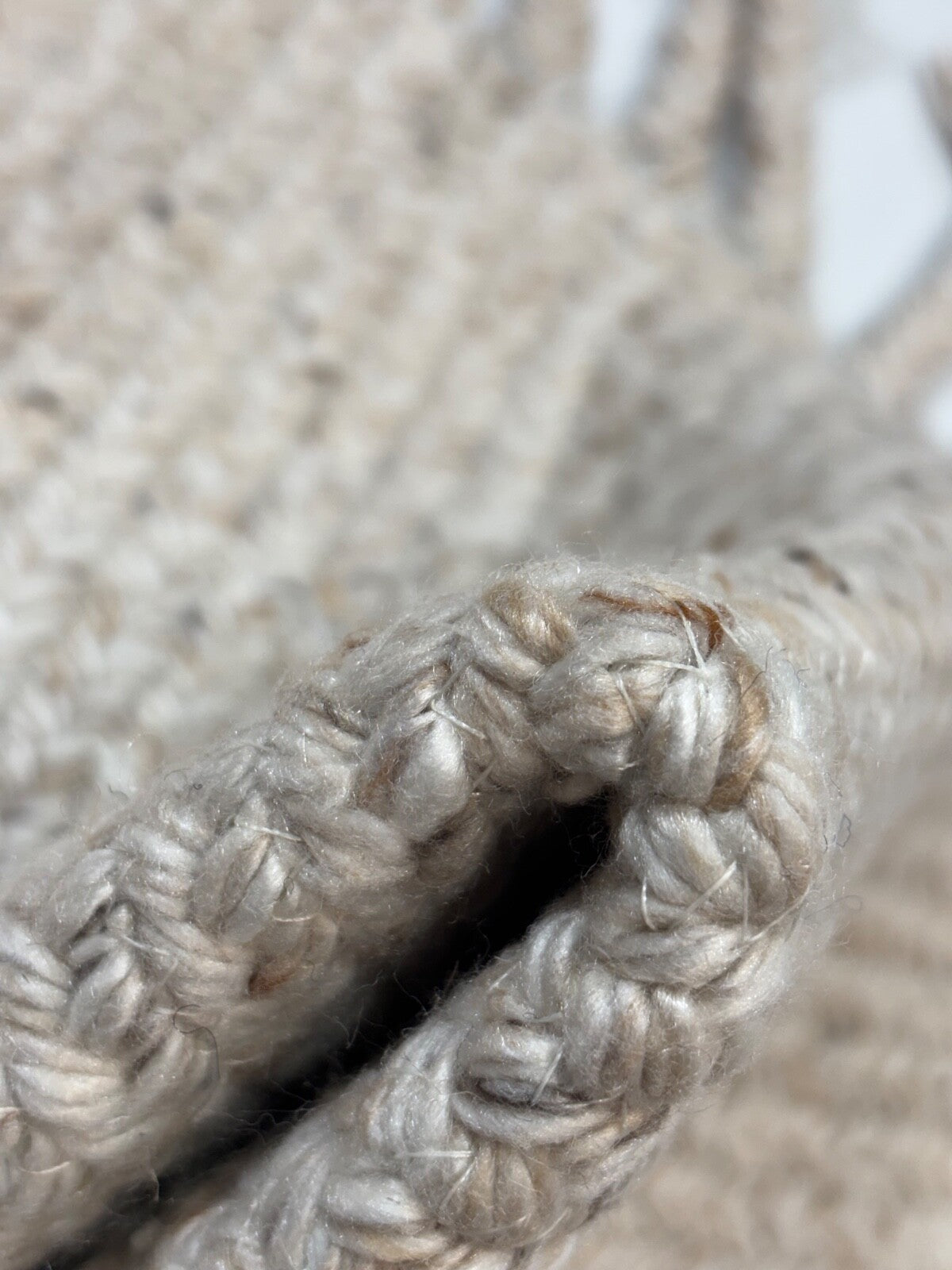 Teppich 60x90 cm Handgewebter Streifenmuster Outdoor Indoor PET Garn Modern R87 