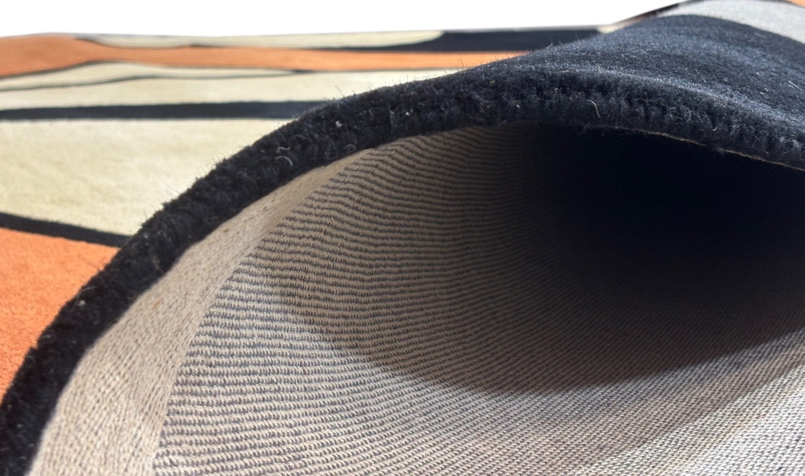 Terracotta Teppich 275x365 cm Handgetuftet 100% Wolle Modern Orientteppich MA139