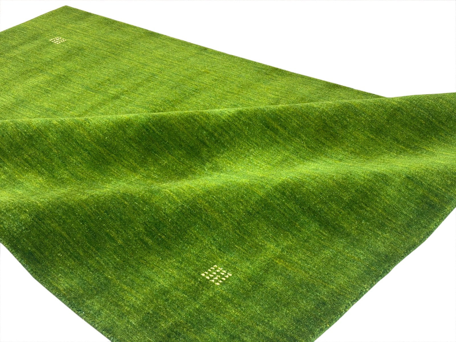 Orientteppich Gabbeh Loom Handgefertigt Teppich 100% Wolle 170X240 CM Grün