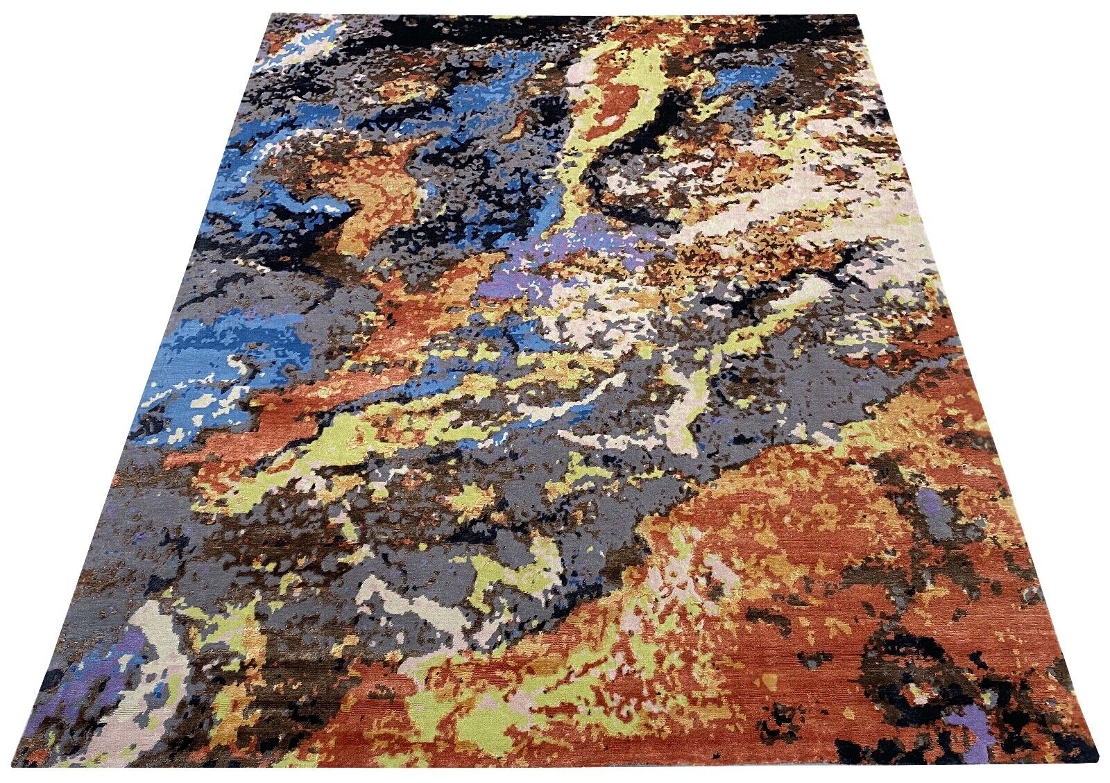 Handgeknüpft Teppich Einzigartiges Design Nepal Bambus seide Wolle 250X300 cm