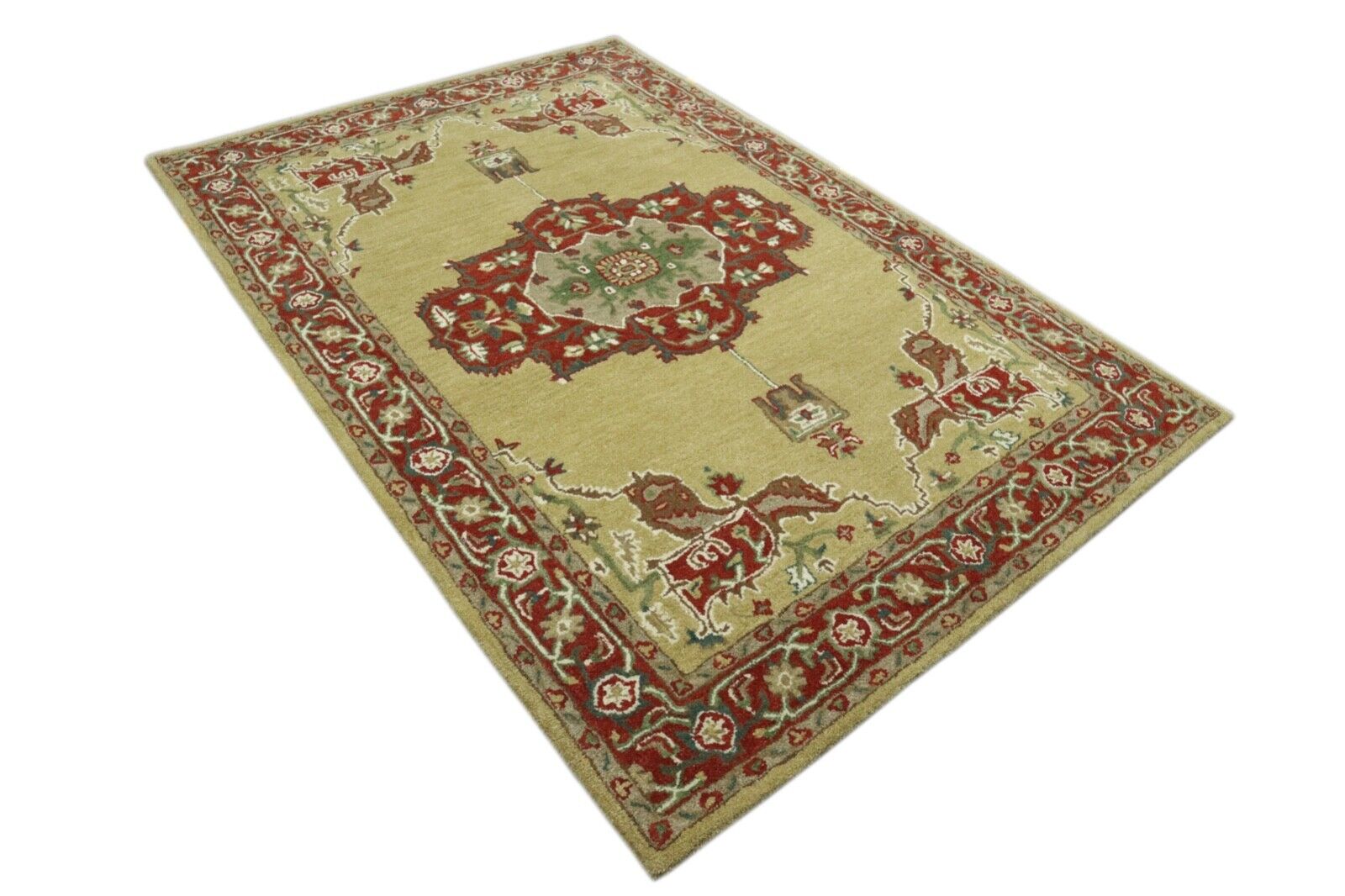 Mint Orient Teppich 100% Wolle 160X230 cm Handarbeit Handgetuftet T912