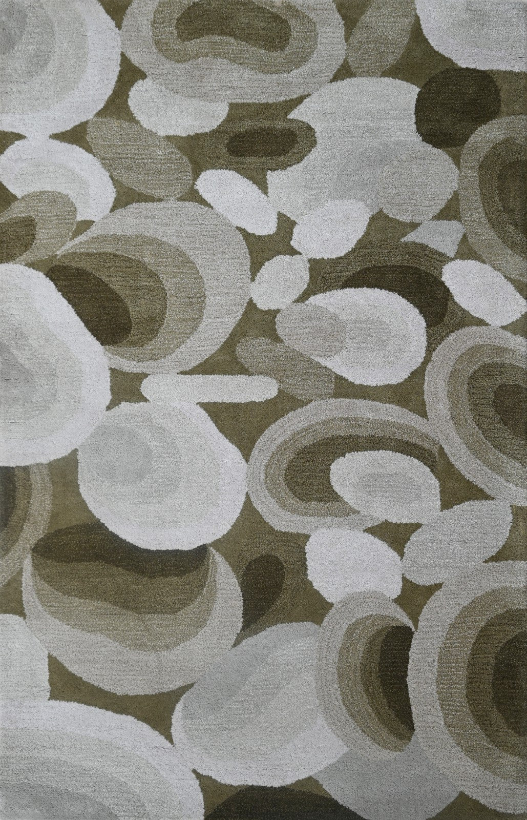 Handgetufteter Wolle teppich 120x180 Beige Modern Wohnzimmer SH249