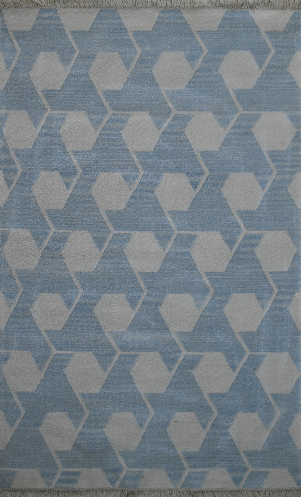 Bunter Wollteppich 120x180 cm Handgefertigt Modern Natur Teppich sh190