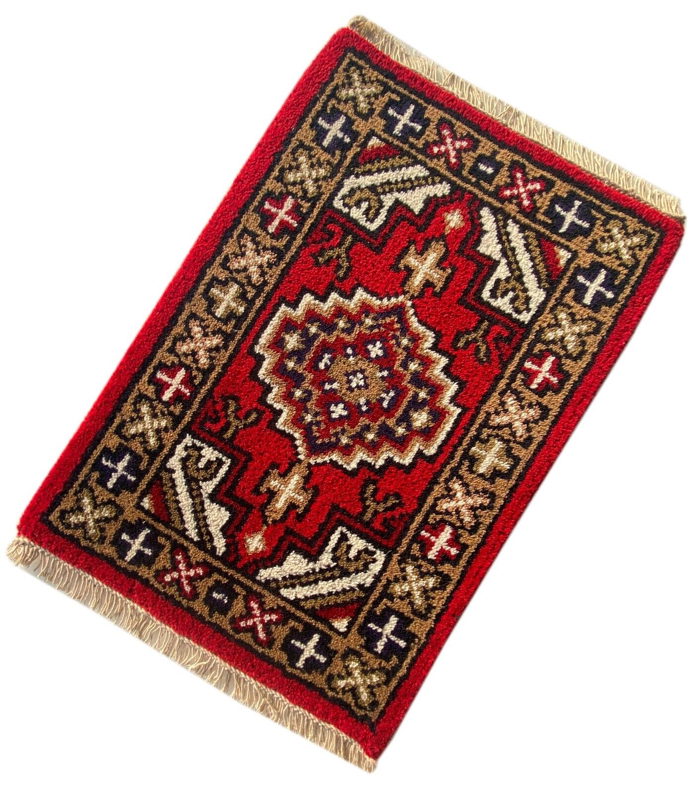 Brücke 40X60 CM Handgeknüpft Automatten Teppich Fußmatten 100% Wolle Grau PH5