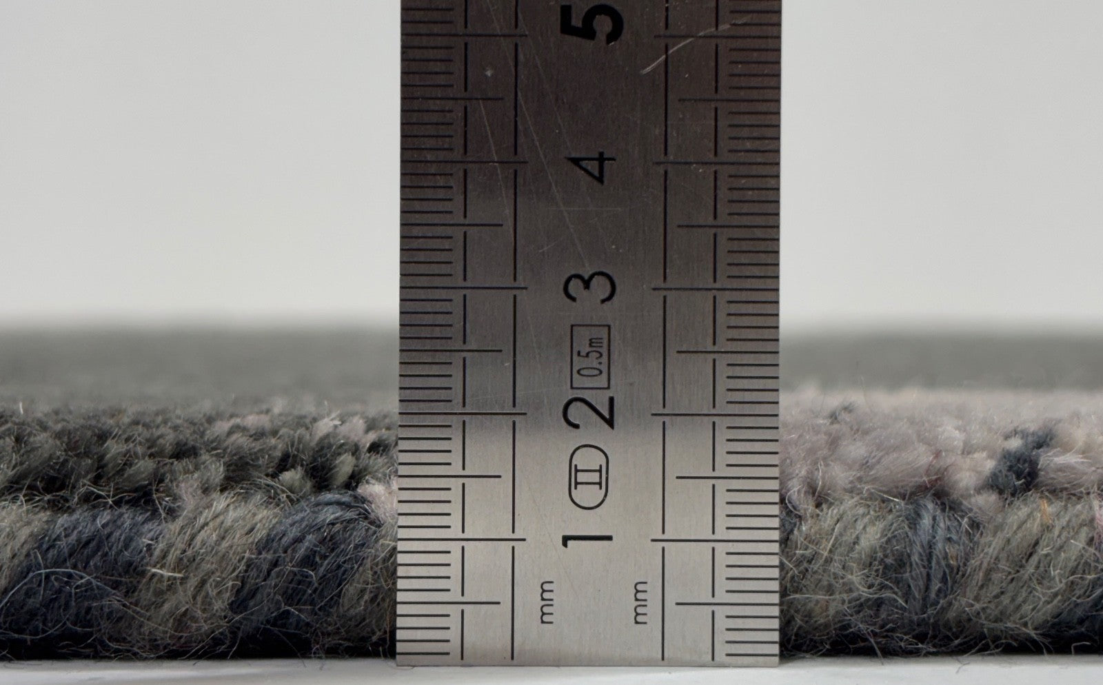 Gabbeh Teppich 60x90 cm Handgeknüpft 100% Wolle Dunkelgrün Grau Modern R72