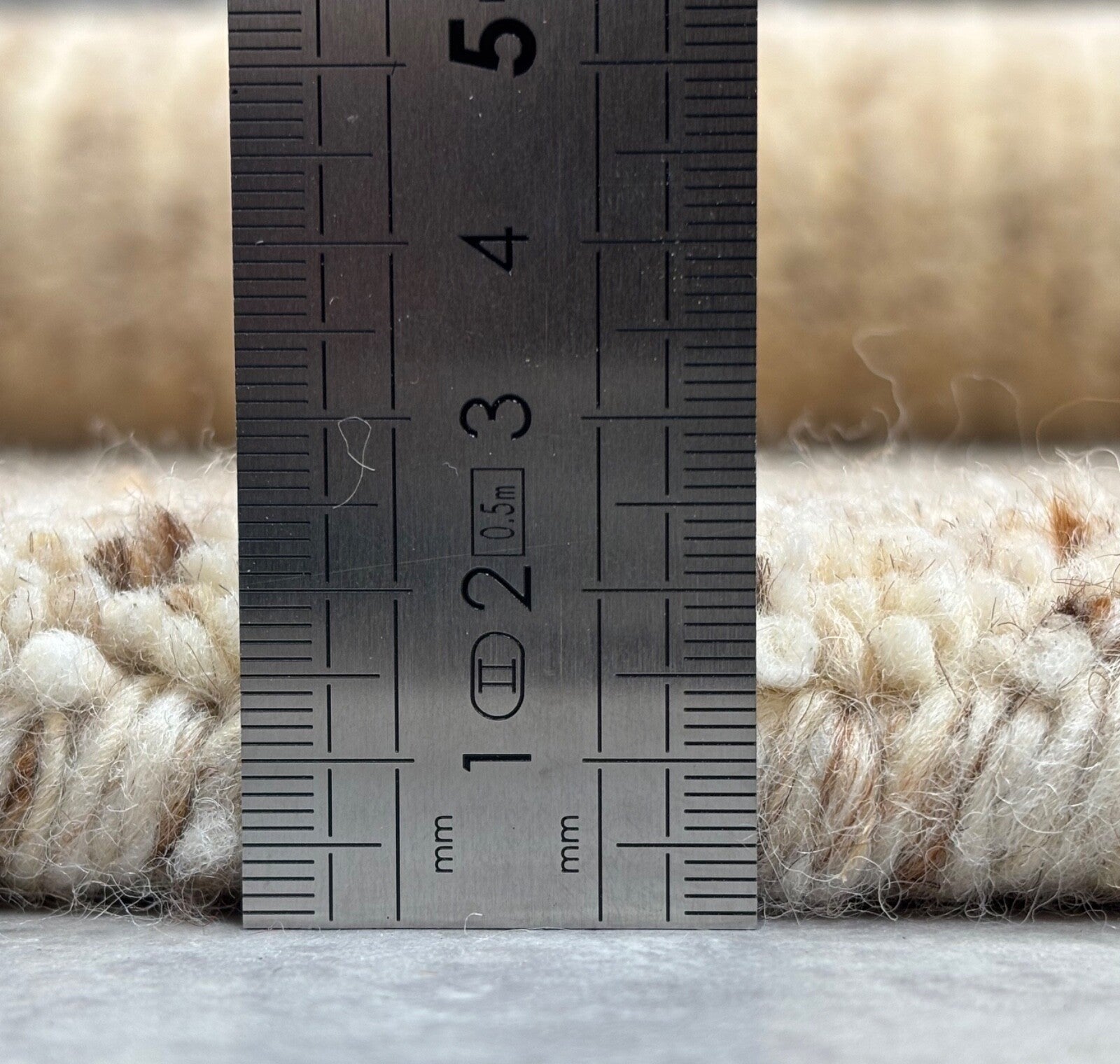 Wollteppich 140x200cm Handgeknüpft 100% Wolle  Braun Grau Modern ST61