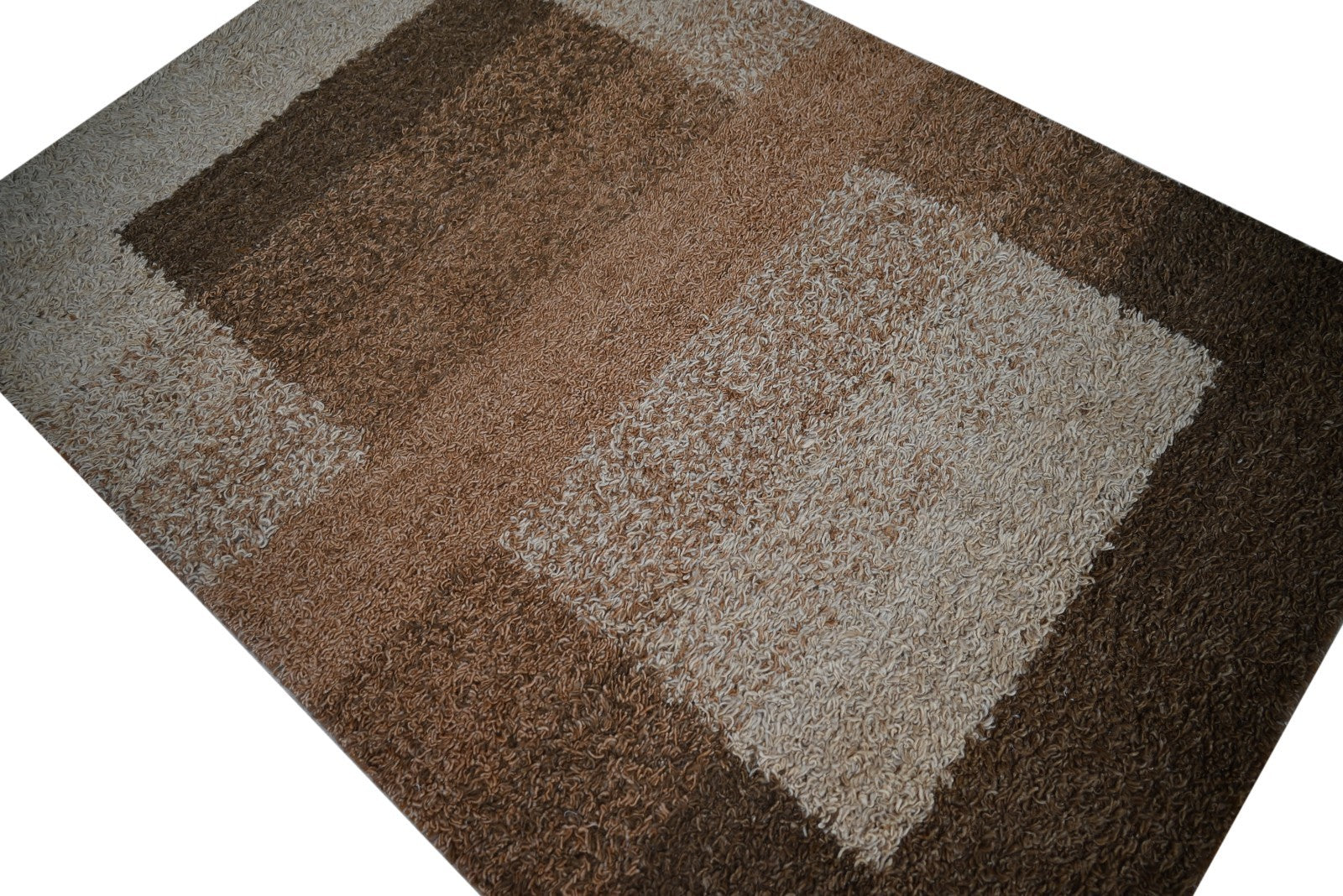 Bunter Wollteppich 120x180 cm Handgefertigt Modern Teppich sh275