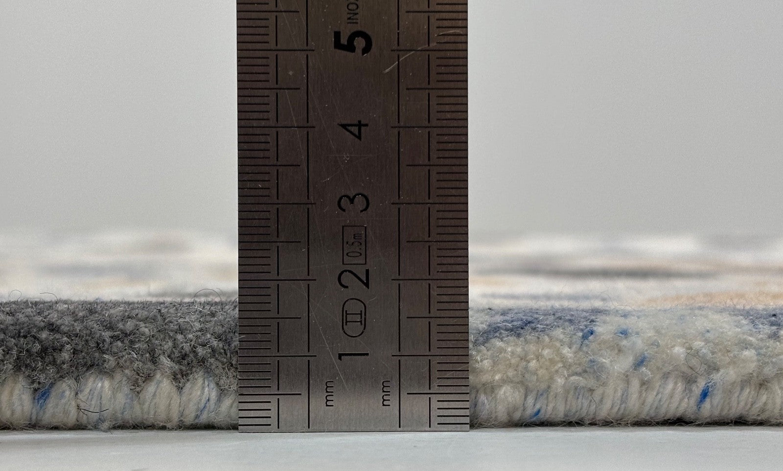 Handgetufteter Teppich 60x90 cm Beige Bunt Modern  Wolle Abstraktes Design D06