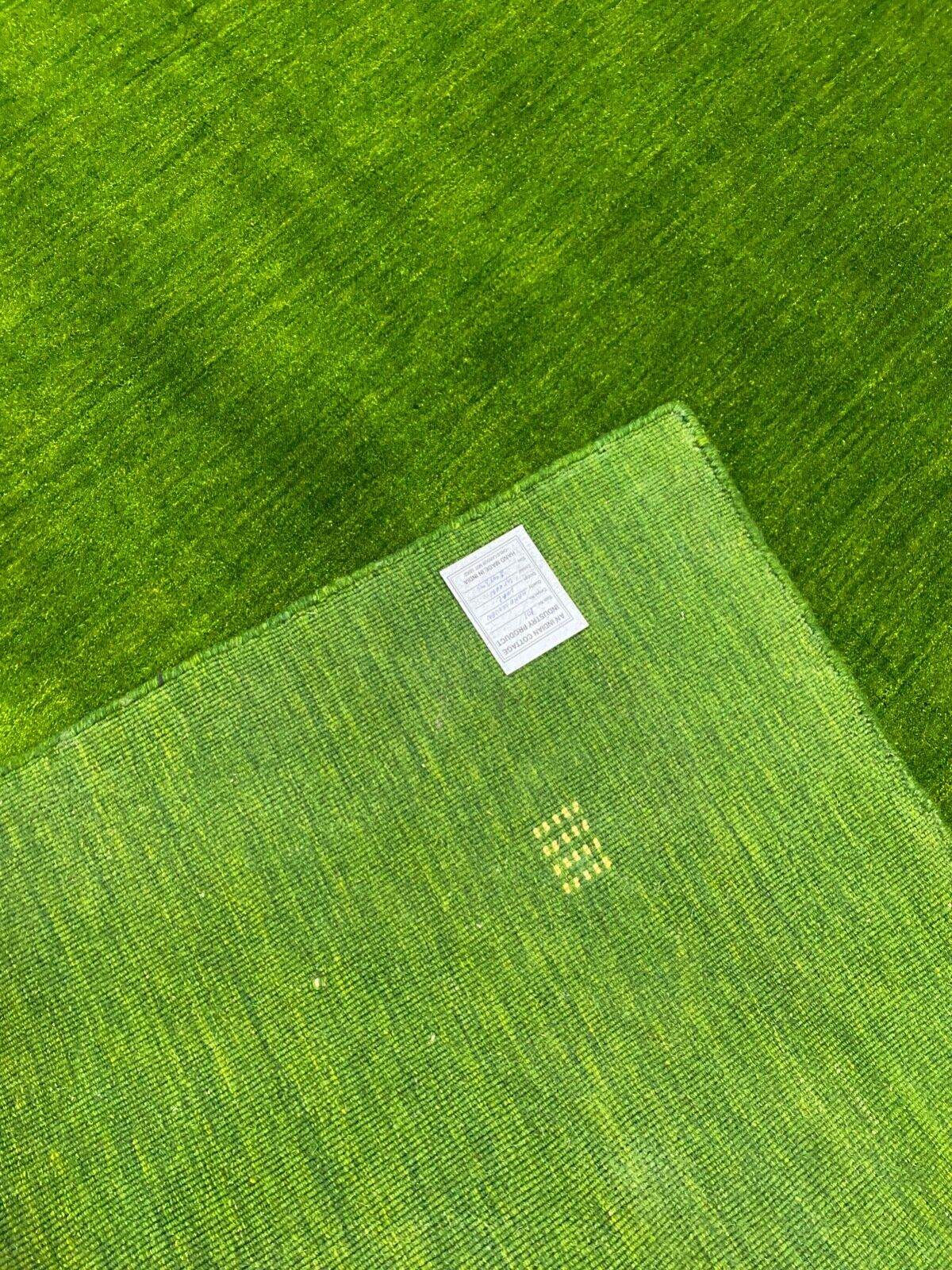 Orientteppich Gabbeh Loom Handgefertigt Teppich 100% Wolle 170X240 CM Grün