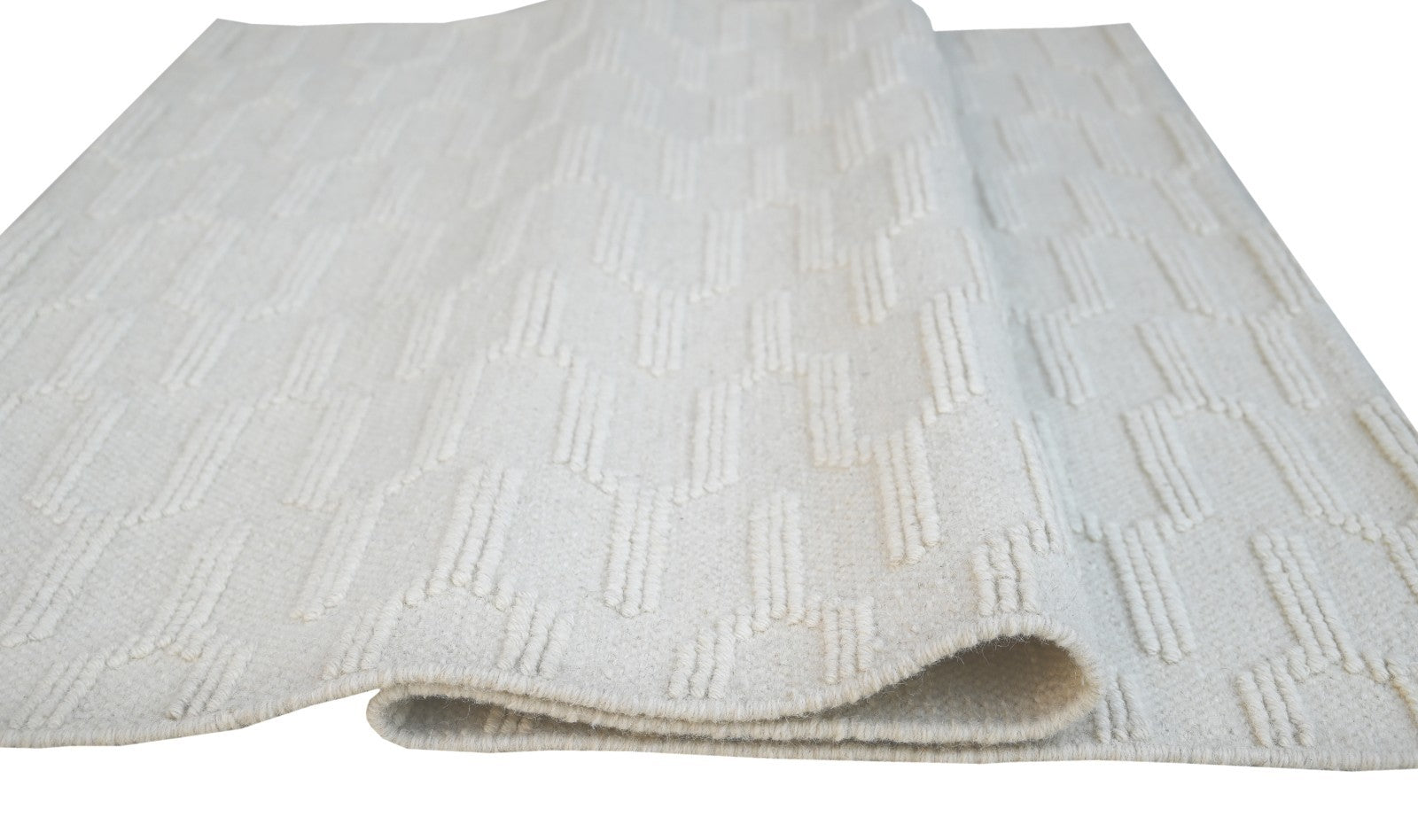 Bunter Wollteppich 120x180 cm Handgefertigt Modern Teppich sh216