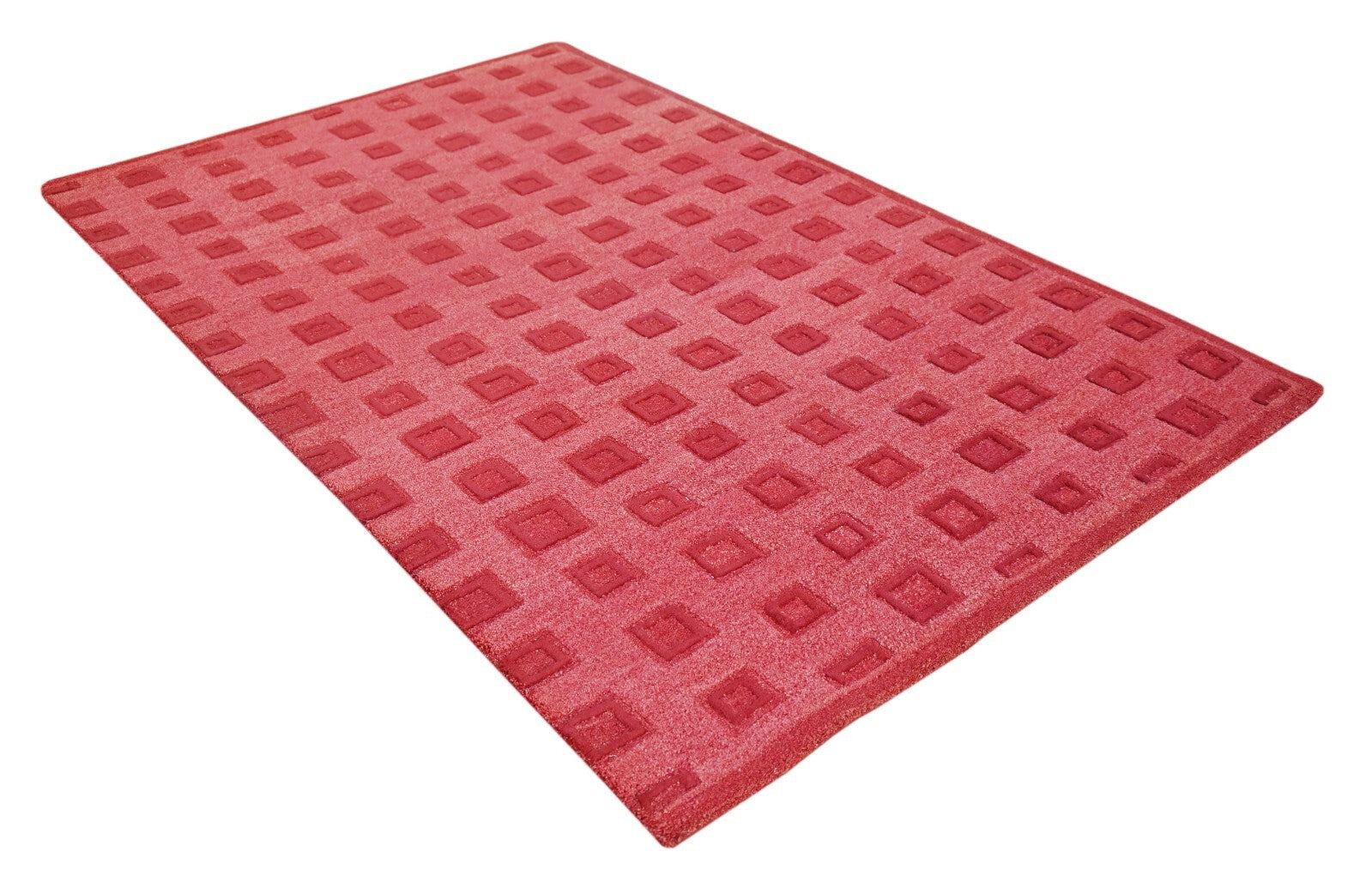 Handgetufteter Wolle teppich 150x240 Rot Modern Wohnzimmer SH241