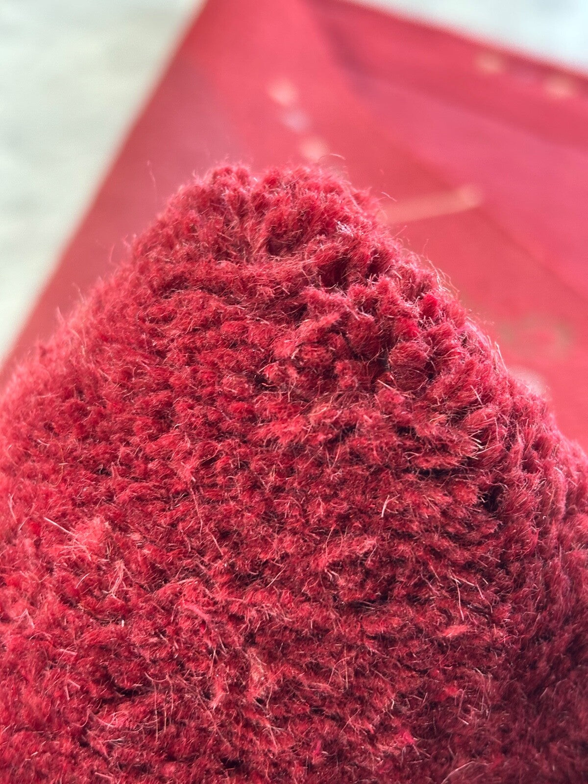 Rot Teppich Indo Nepal Handgeknüpft 100% Wolle 160X230 cm Orientteppich R14B