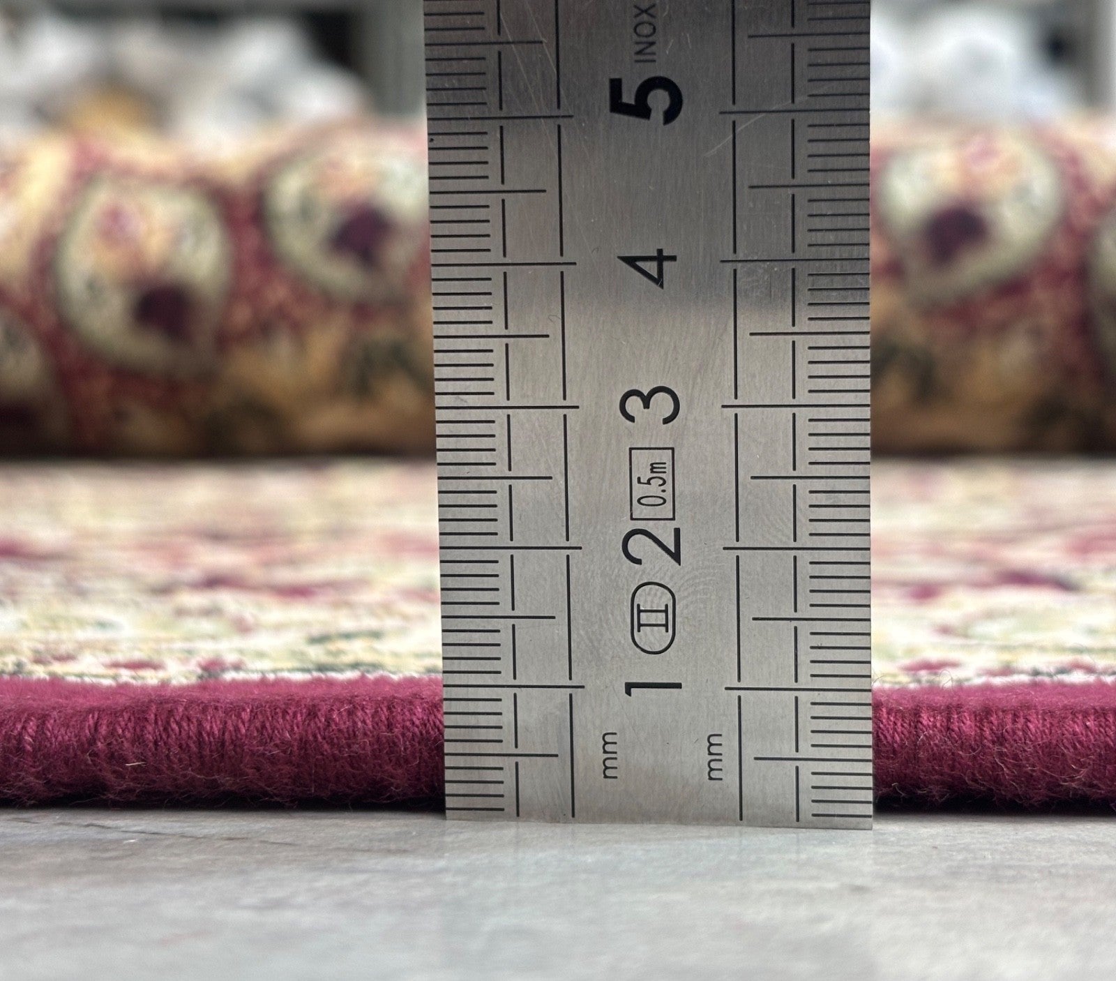 Kashmir Design Orientteppich 150x210 cm Viskose Seidenglanz Kastanienbraun M38M