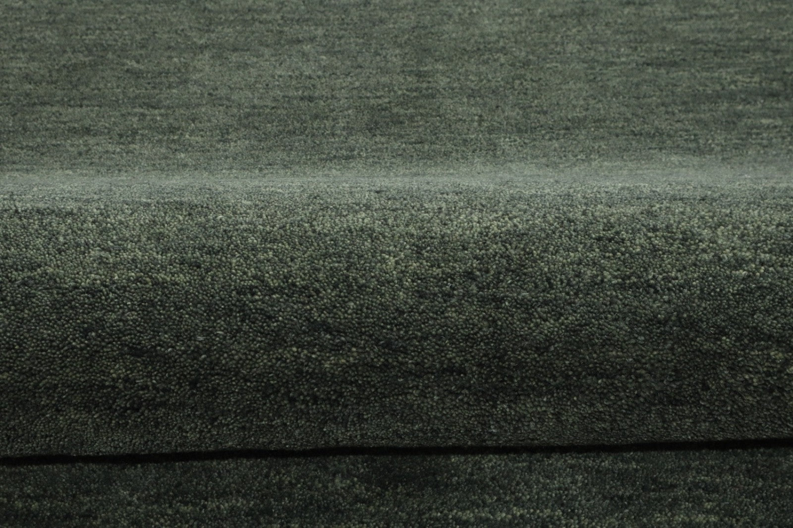 Gabbeh Teppich 100% Wolle Grau Uni Farbe 120x180 cm  Handgemacht PL14