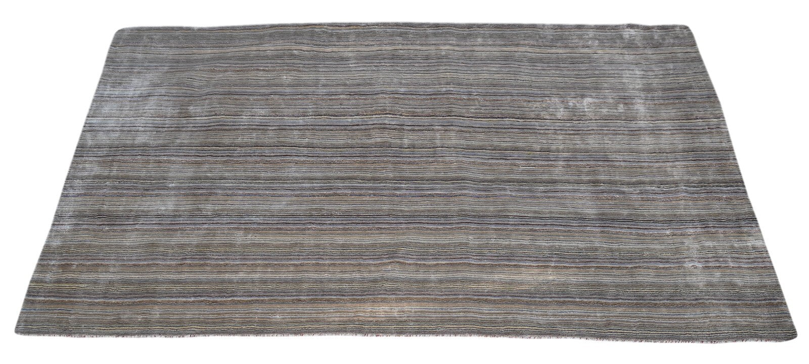 Handgewebter Teppich 150x240 Béžová Viskose Glanzoptik Wohnzimmer SH267