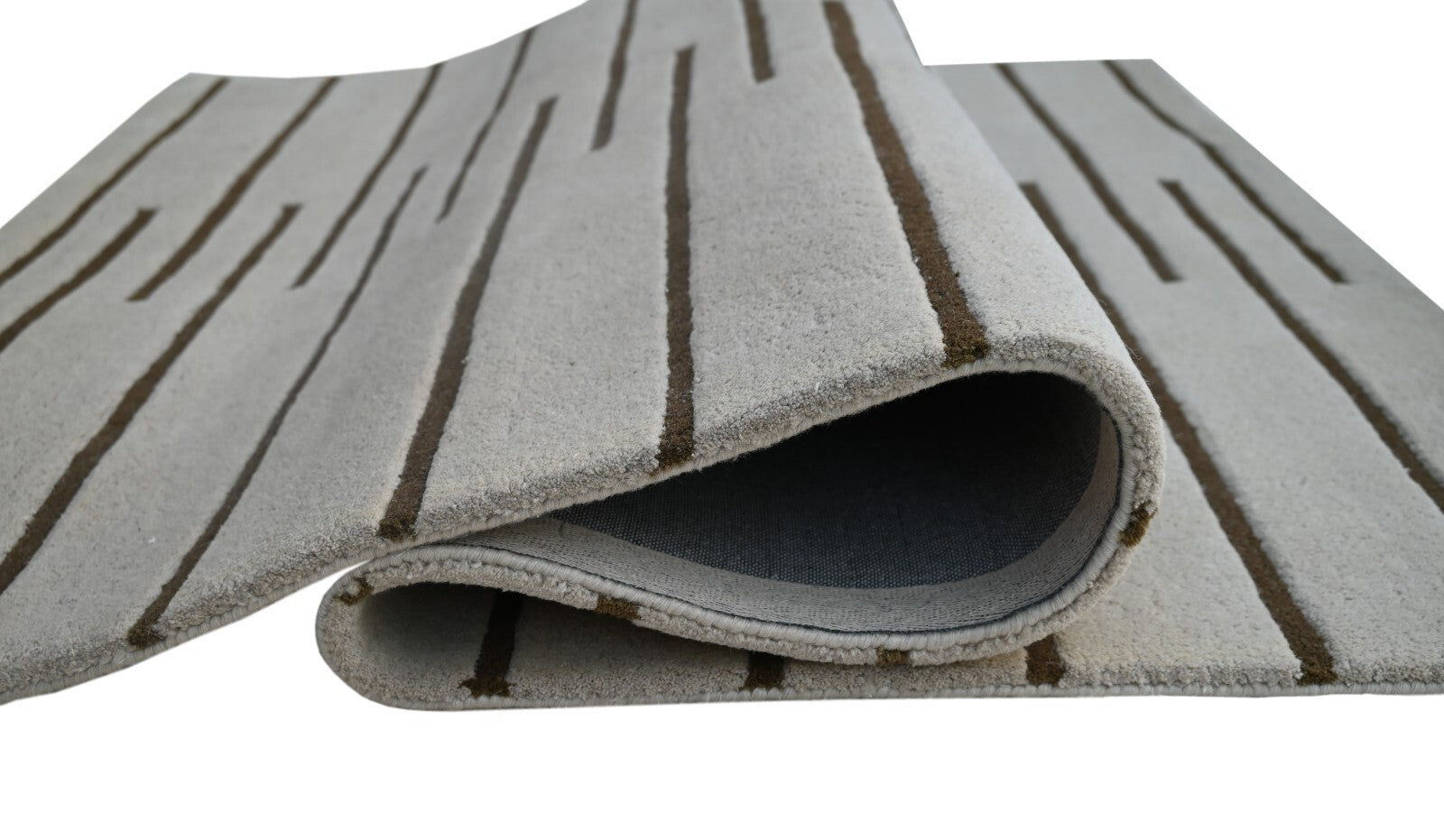 Handgetufteter Wolle teppich 150x240 Silber  Modern Wohnzimmer SH231