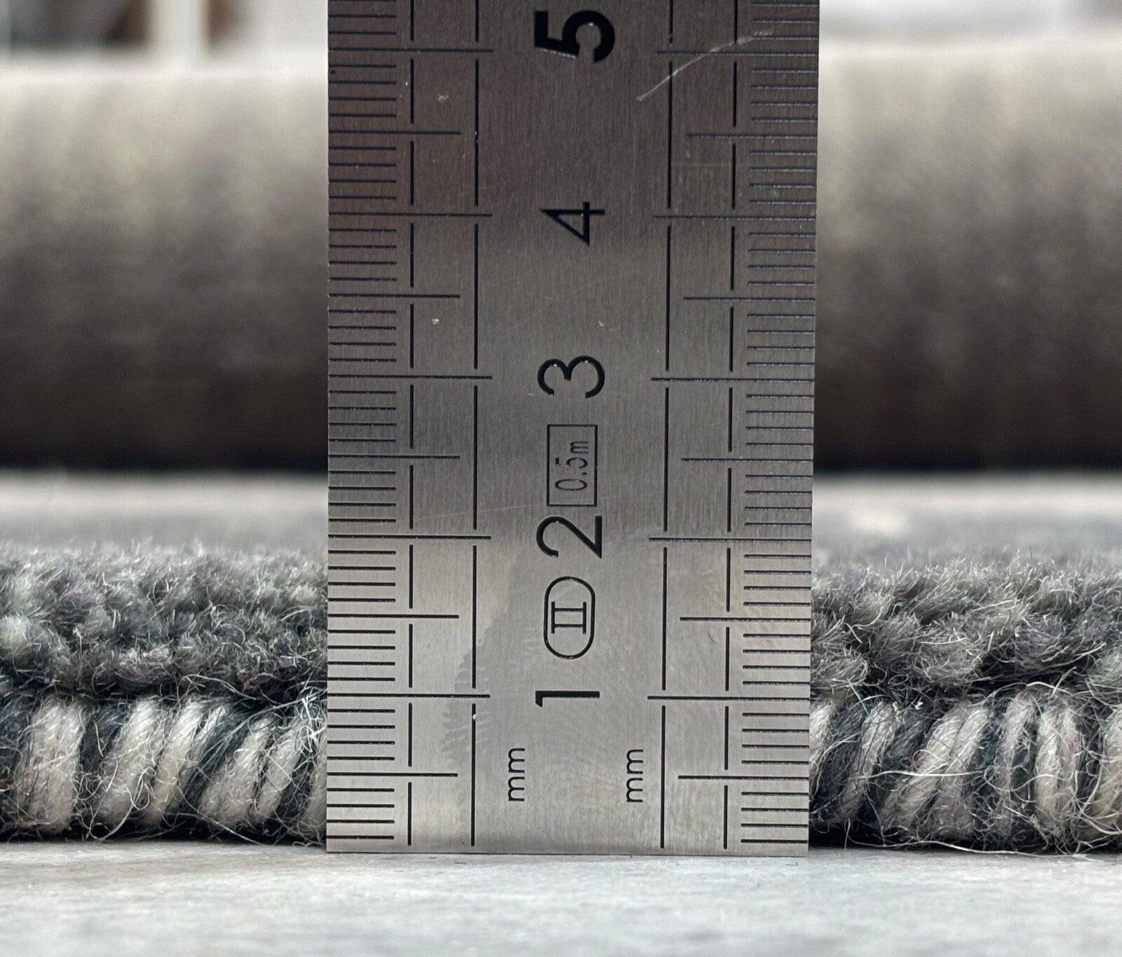 Gabbeh Wollteppich 170x240cm Handgewebt 100% Wolle Grau Modern Teppich ST26