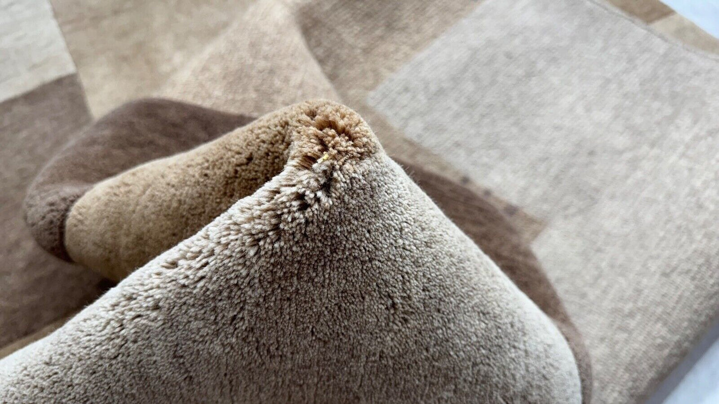 Nepal Handgeknüpft Naturfarben Teppich Braun Beige 170X240 cm 100% Wolle st11
